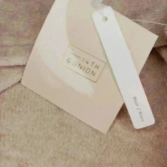 14th & UNION Two Way Cozy Pullover Sweater 3X Pink - Picture 7 of 8